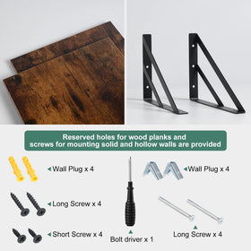 Tectocker-DOU boho farmhouse wood shelves adding warmth to the decor