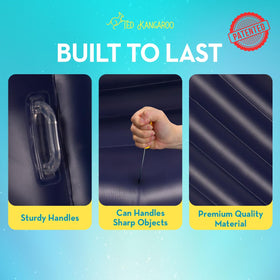TED KANGAROO CloudBounce Ultra double-layered handles make carrying easy.