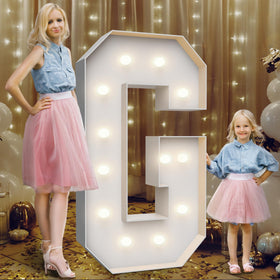 Teebloom 4ft marquee letter G with backstand for stable indoor and outdoor decor.