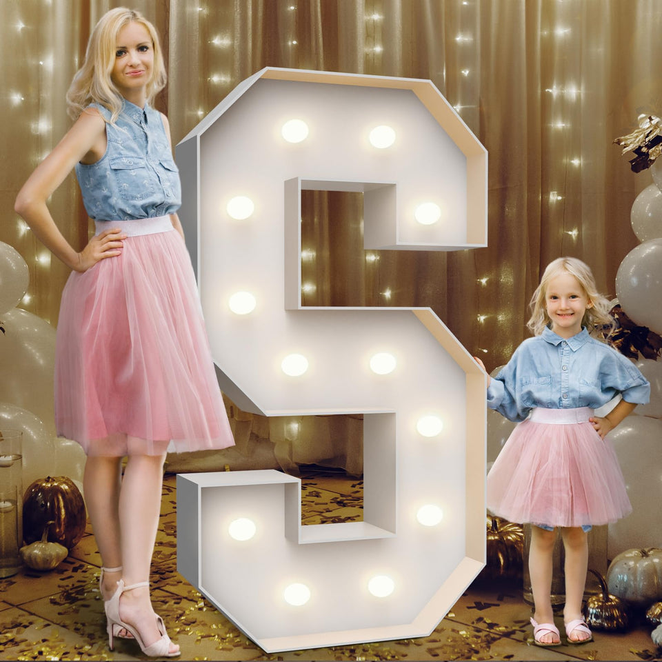 Teebloom 4ft marquee S glowing for birthdays and weddings