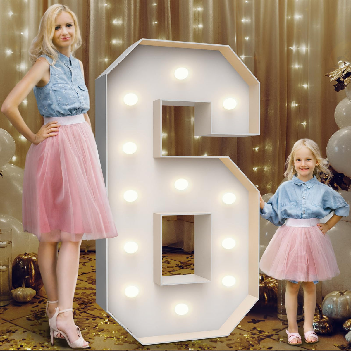 Teebloom 4ft marquee numbers with backstand, ideal for stable outdoor displays.