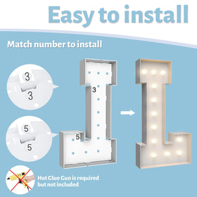 Teebloom foam-board pre-cut set for easy DIY marquee assembly.