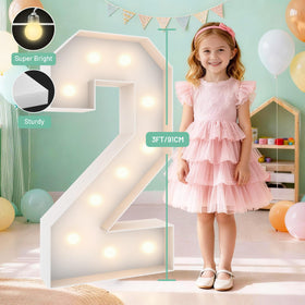 Teebloom pre-cut foam board number enables quick, clean assembly.
