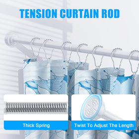 TEECK spring tension keeps rod secure without drilling.