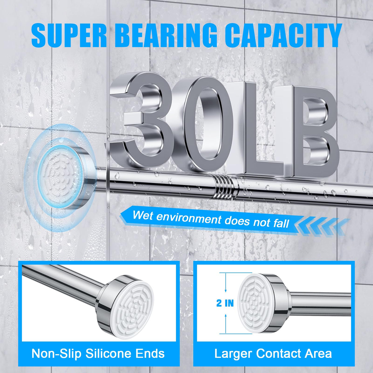 TEECK spring tension system keeps the rod stable