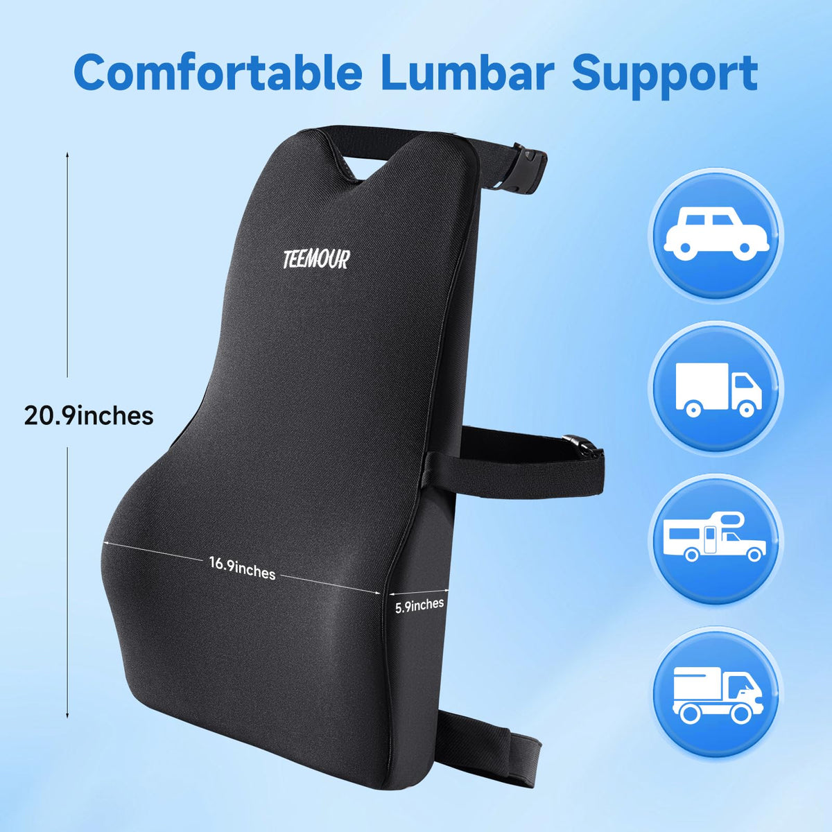 Teemour gift-ready lumbar pillow ideal for mom, dad, or friends.