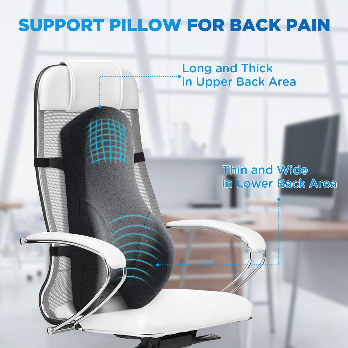 Silk-soft breathable cover enhances comfort and easy cleaning.