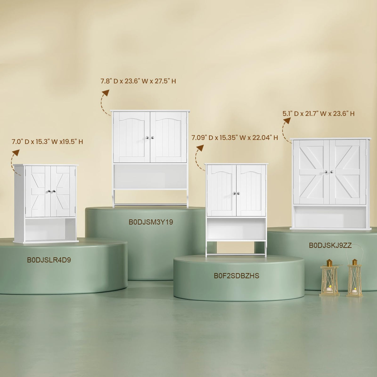 TEENFON moisture-resistant finish helps resist bathroom humidity