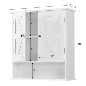 TEENFON over-toilet storage cabinet shows open shelf for easy reach