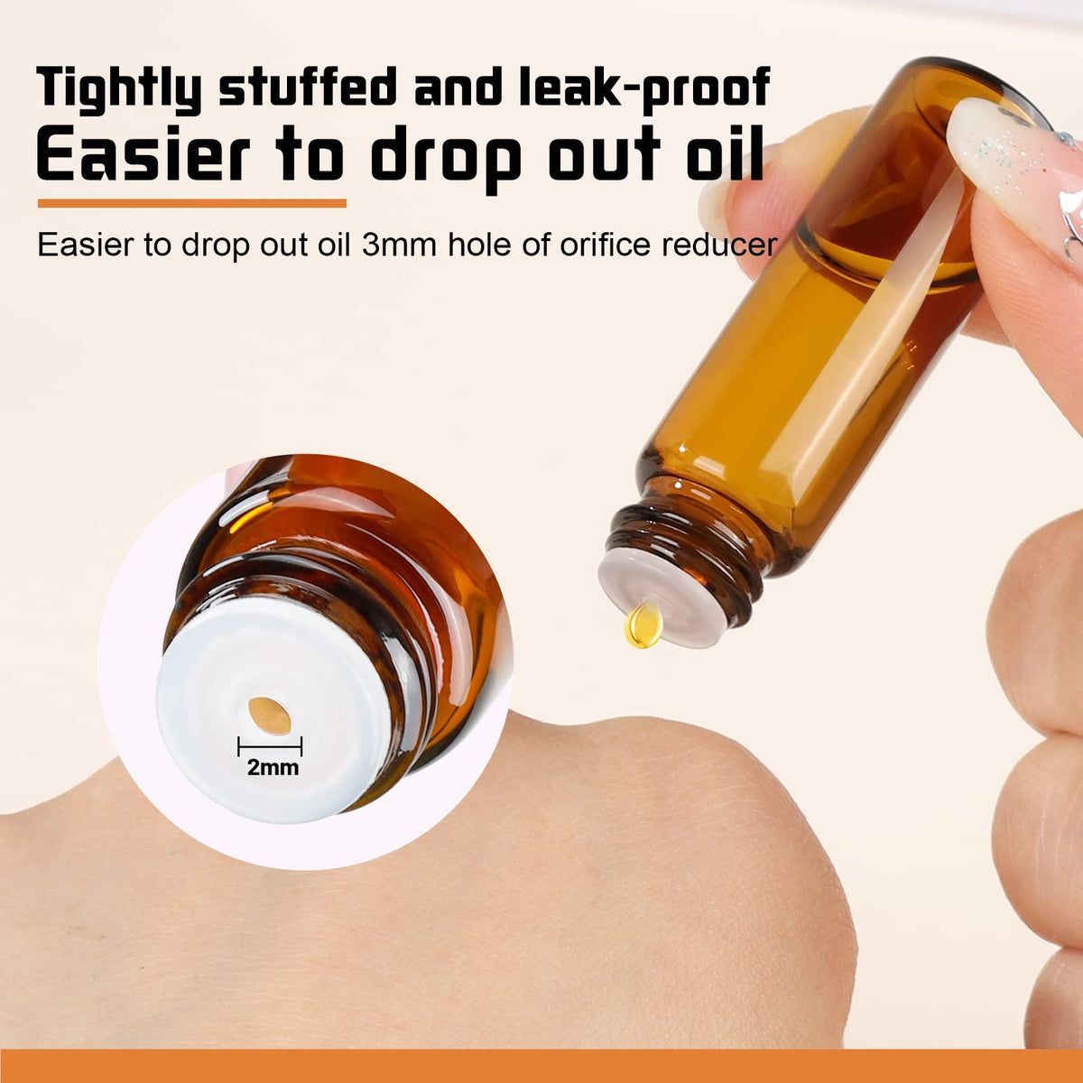 Teenitor compact 5ml travel-size oil vial fits easily in a pocket.