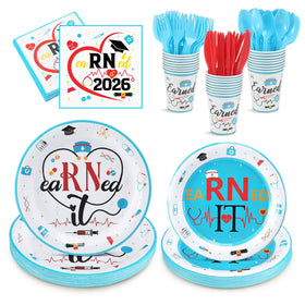 Teenyyou Earned It nurse cups 9oz for serving drinks at graduations.
