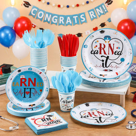 Teenyyou Earned It nurse napkins 9.84in add elegant, absorbent party touch.