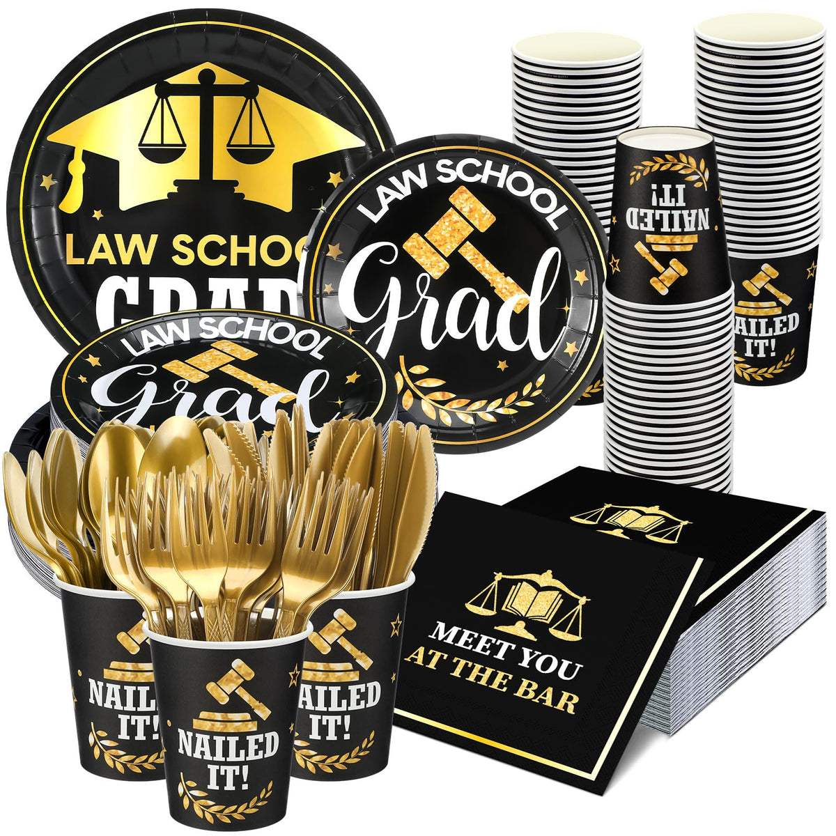 Teenyyou Law Grad cups-9oz: sturdy disposable drinkware for celebrations