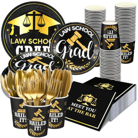 Teenyyou Law Grad cups-9oz: sturdy disposable drinkware for celebrations
