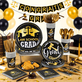 Teenyyou Law Grad forks: coordinated gold flatware for guests