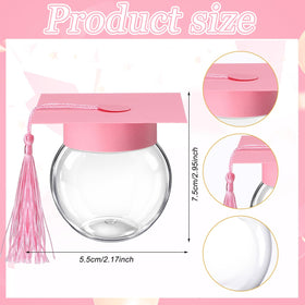 Transparent pink jar showing contents with pink cap by Teenyyou