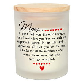 TEEZWONDER vanilla-lavender candle label offers a warm birthday gift vibe.