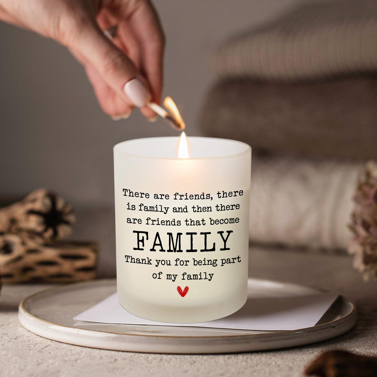 TEEZWONDER candle in a bedroom or living room creates relaxing ambiance
