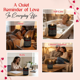 TEEZWONDER candle in a wedding anniversary setting enhancing intimate ambiance.