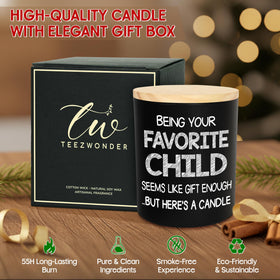 TEEZWONDER Dad Gift Vanilla Lavender 10oz candle for relaxing spaces