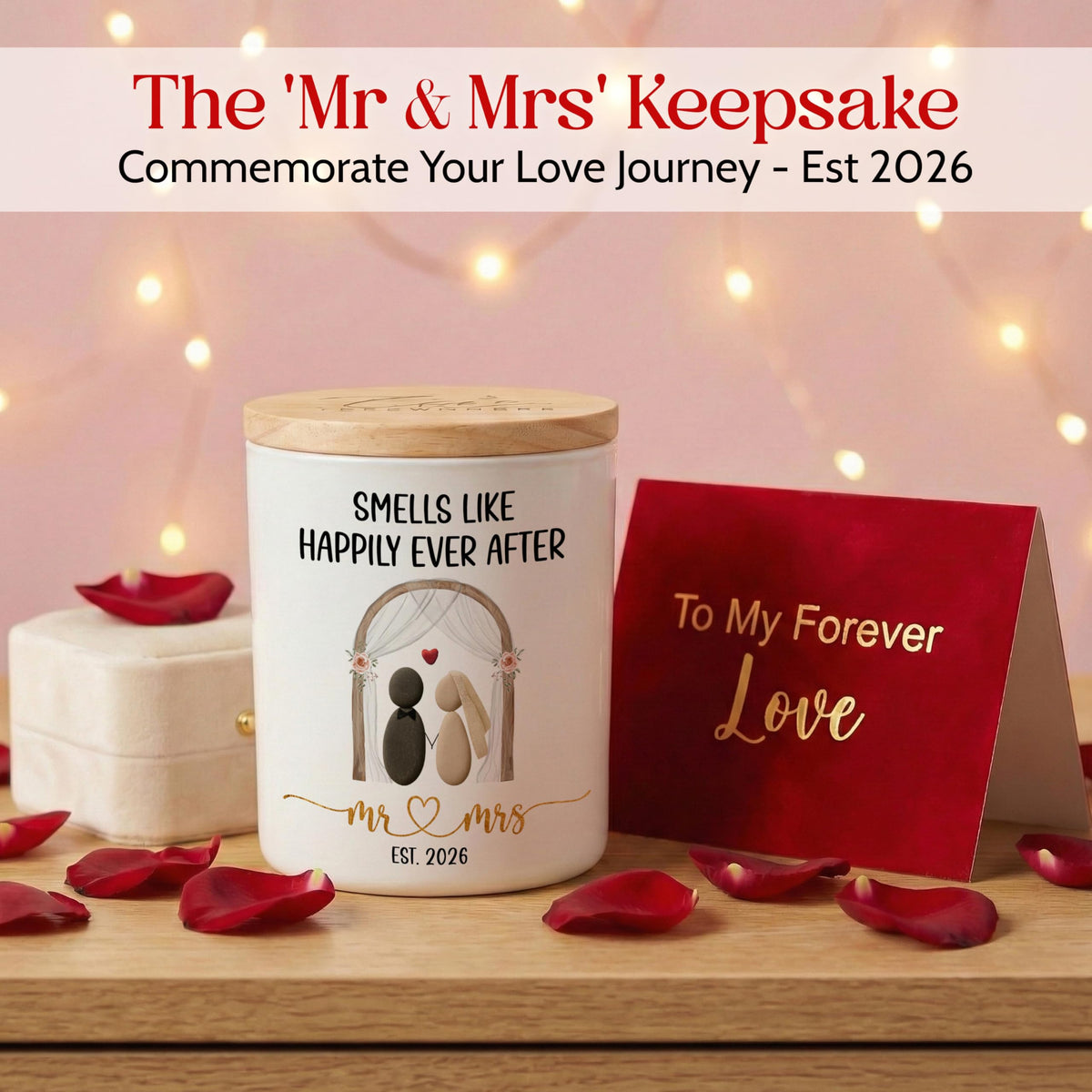 TEEZWONDER Engagement party decor candle for table centerpieces