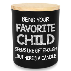 TEEZWONDER Favorite Child Vanilla Lavender 10oz candle creates cozy home ambiance
