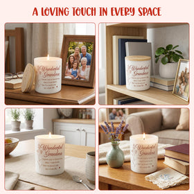 TEEZWONDER gift-ready candle packaging for Mother's Day or Nana gifts.
