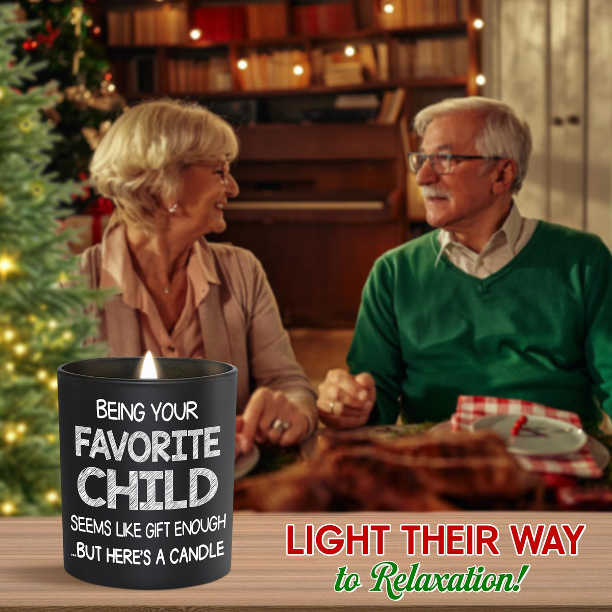 TEEZWONDER Grandma Grandpa Gift Vanilla Lavender candle elevates evenings