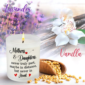 TEEZWONDER vanilla lavender candle close-up shows smooth soy wax