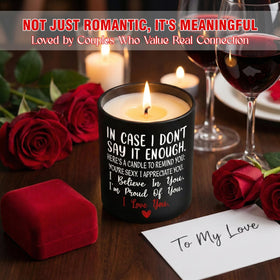 TEEZWONDER Vanilla Sandalwood candle reusable glass jar for keepsakes.
