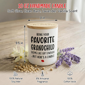 TEEZWONDER vegan-soy-candle-vanilla-lavender-10oz offers long-lasting fragrance for any room.