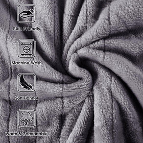 Tefici blanket throw with 10-foot cord enables flexible placement