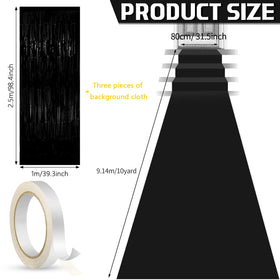 Tegeme double-sided tape secures the runner without floor damage