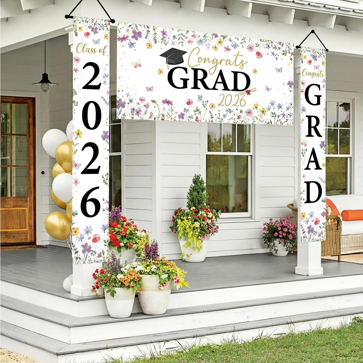 Tegeme graduation decor for porch or entry display