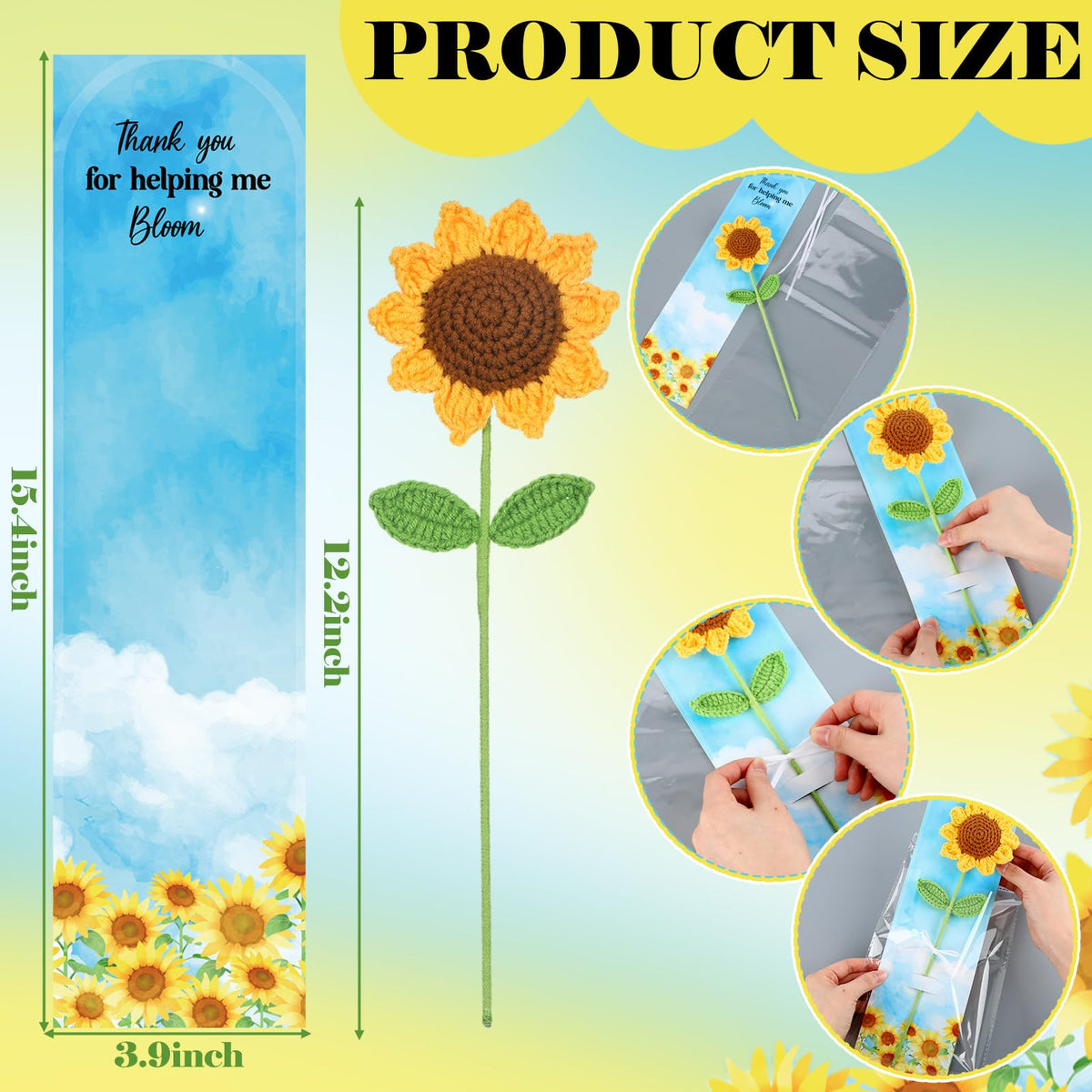 Tegeme sunflower card set with thank you cards for teachers.