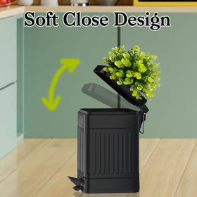 Tegneo soft-close lid with foot pedal ensures quiet, hygienic operation.