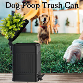 Tegneo odor-seal lid highlights odor containment for pet waste in a compact can.