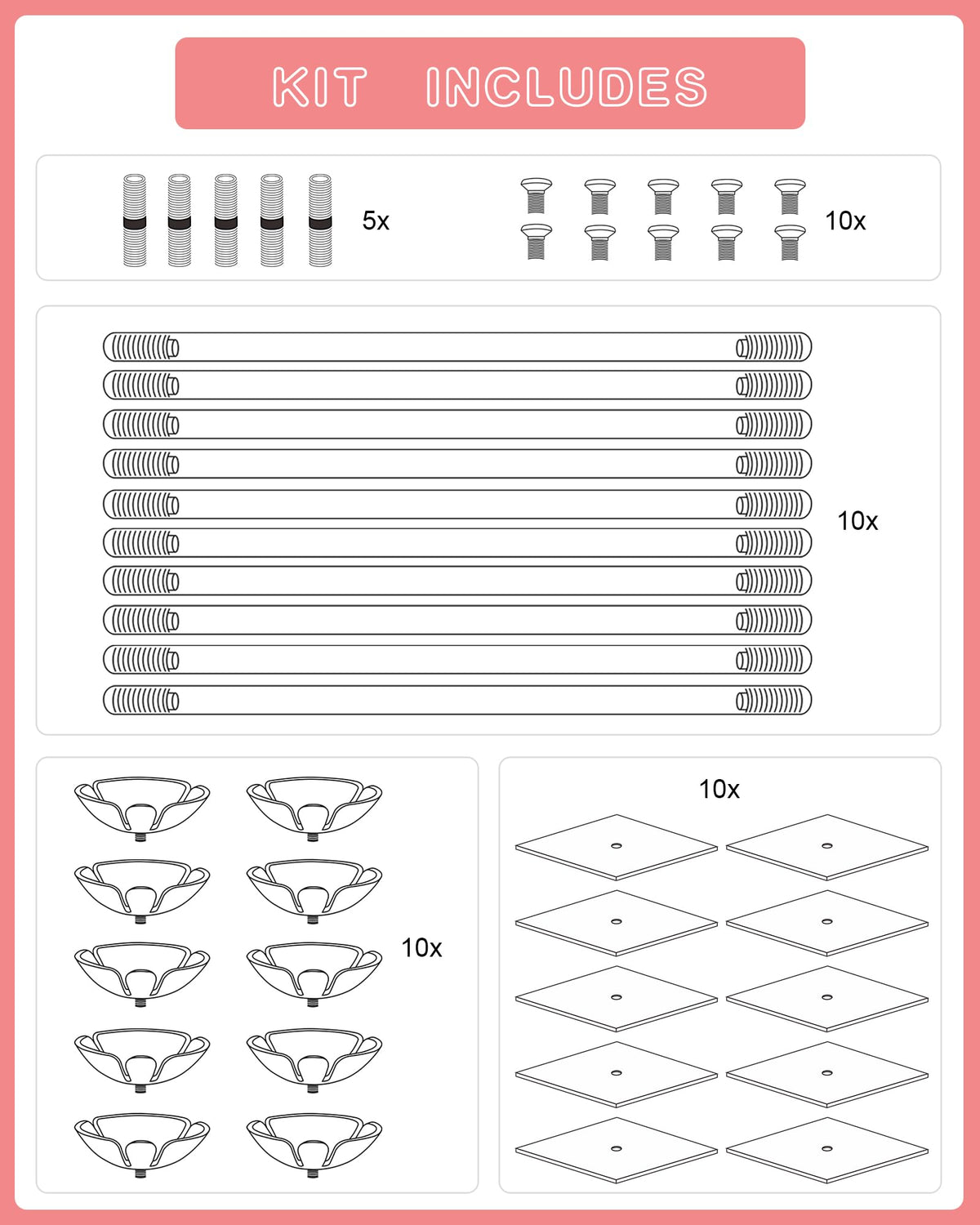 TEKXYZ balloon cups on clear stand fit foil and latex balloons