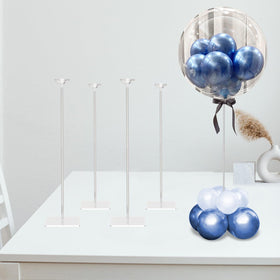 TEKXYZ balloon stand setup shows easy assembly for elegant table displays.