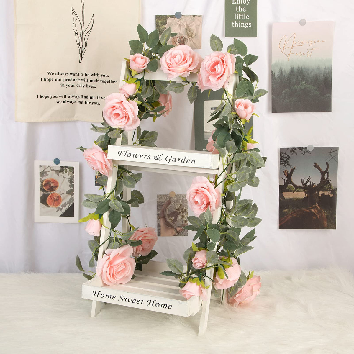 teldrassil lifelike rose flowers showcase full blooms for versatile styling