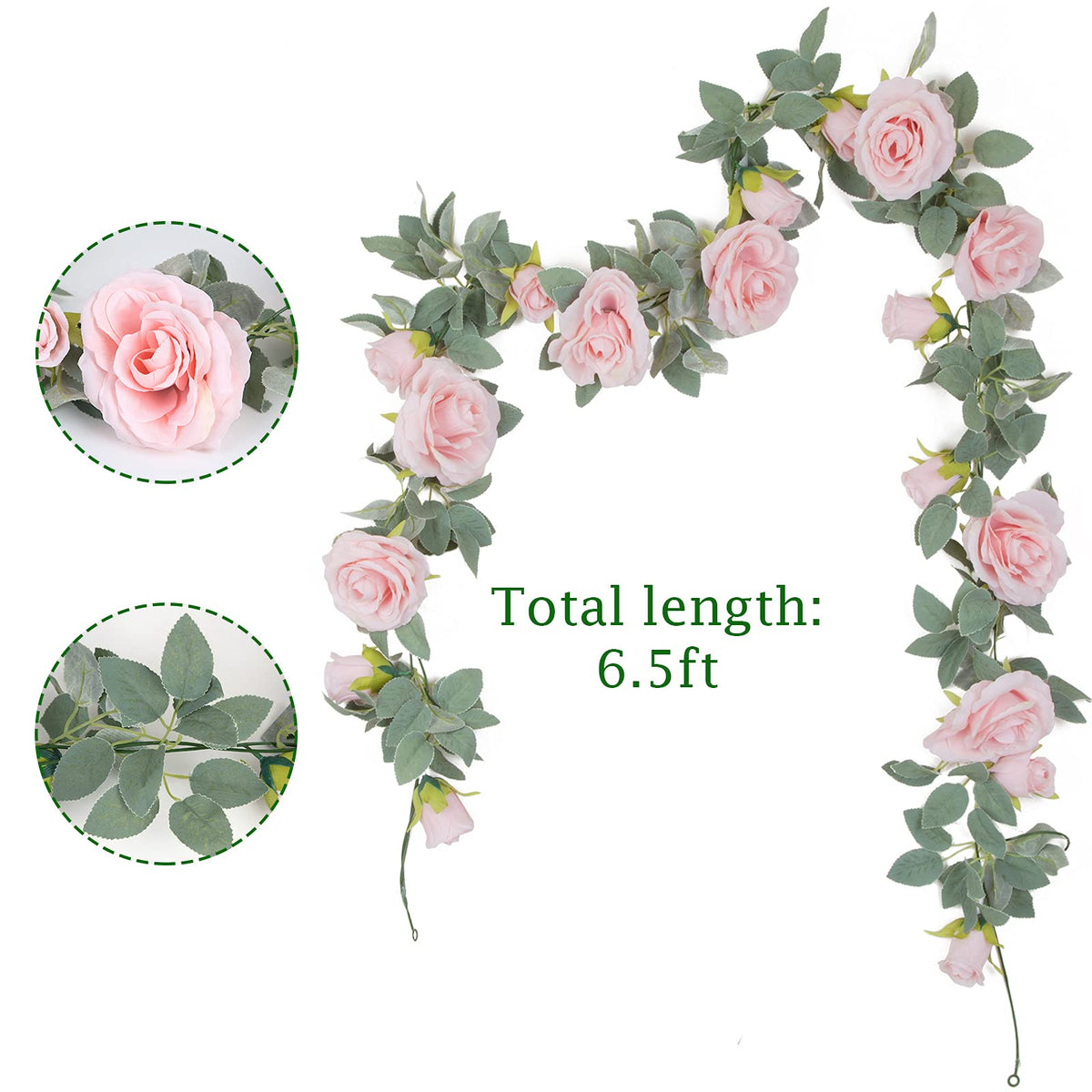 teldrassil pink roses closeup with lush leaves for realistic decor