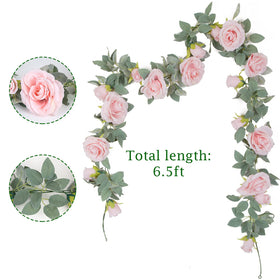 teldrassil pink roses closeup with lush leaves for realistic decor