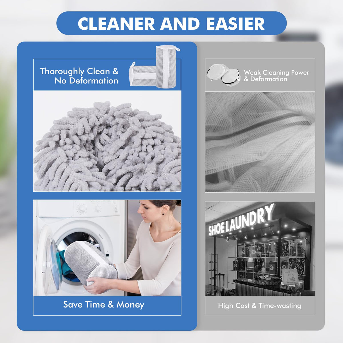 Teletrogy bag with fluffy fibers delivers deep cleaning.