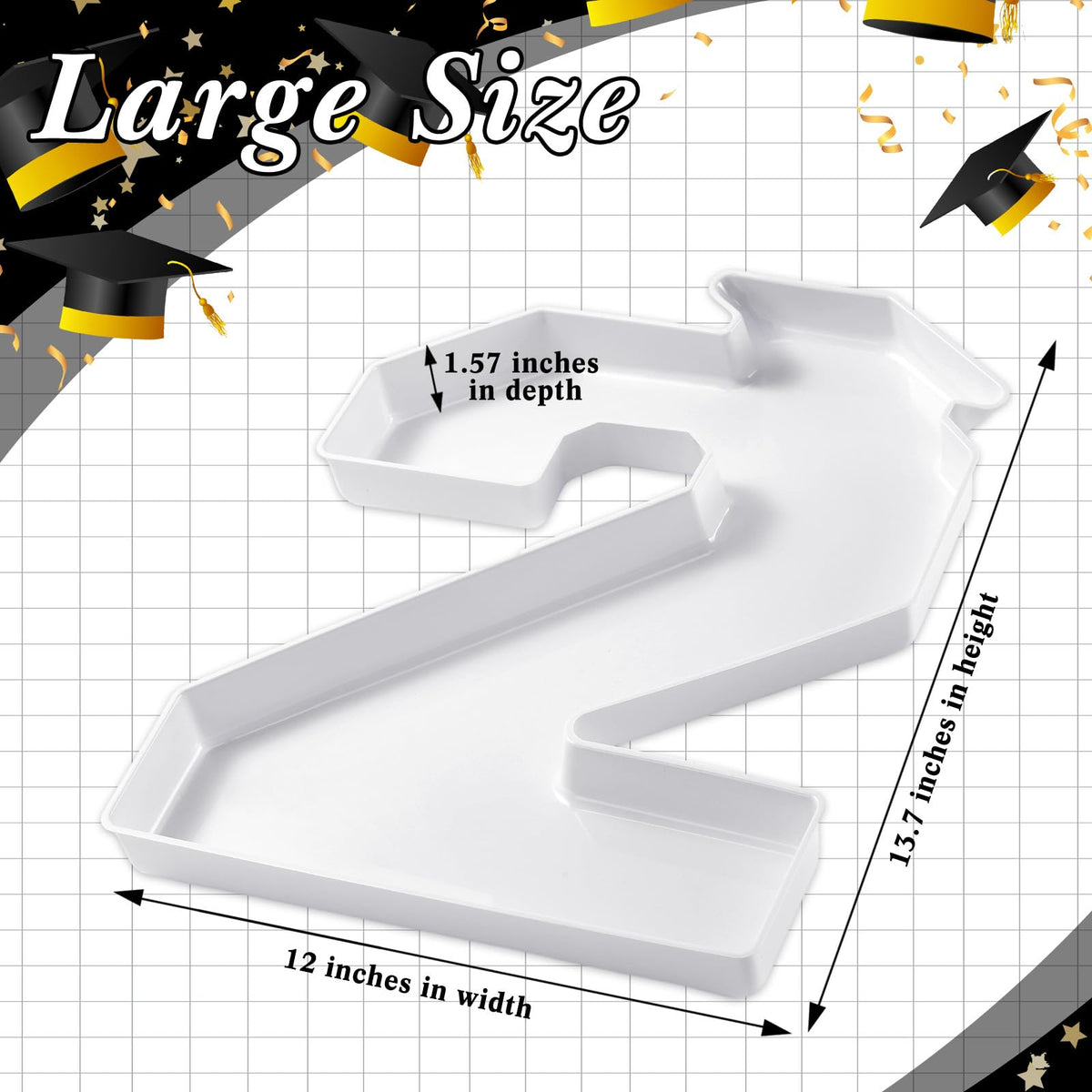 Tellingyou 13.7-inch grad numbers create dramatic dessert table height.