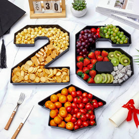 Tellingyou 2026 graduation number tray with digit 6 for eye-catching centerpieces