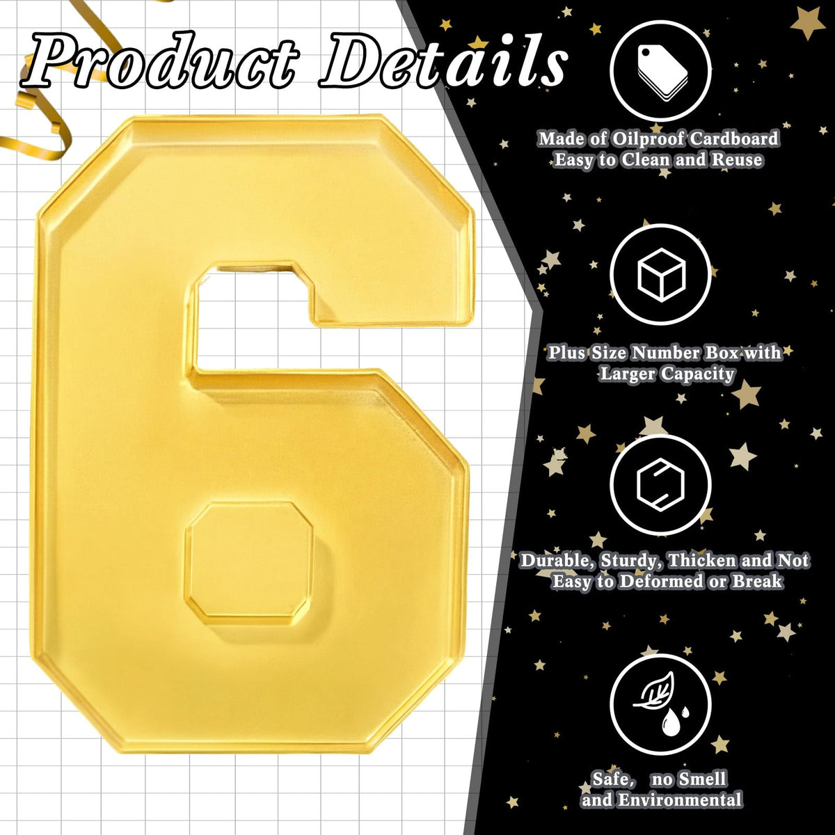 Tellingyou durable plastic grad letters add elegant decor to celebrations.