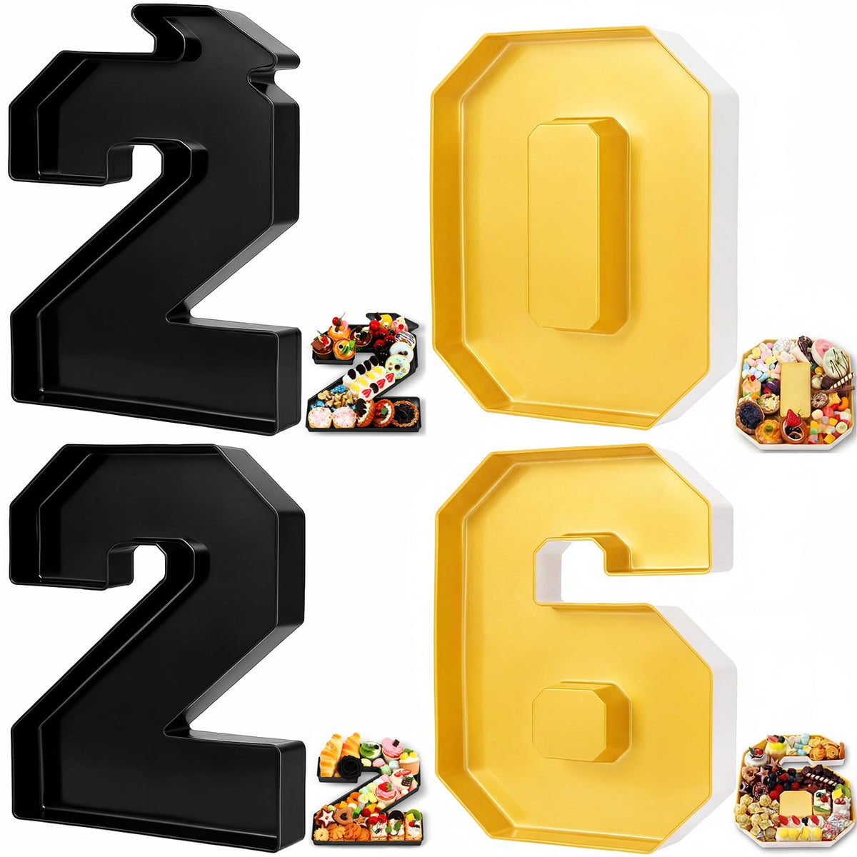 Tellingyou grad 2026 numbers on table decor to enhance party setting