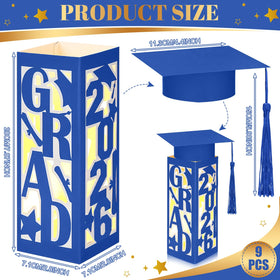 Tellingyou grad-cap box creates a playful graduation centerpiece accent