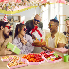 Tellingyou grad party decor food tray for centerpiece setups