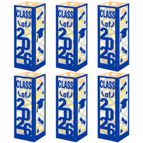 Tellingyou graduation table centerpiece box blue 6-pack enhances party decor and photos